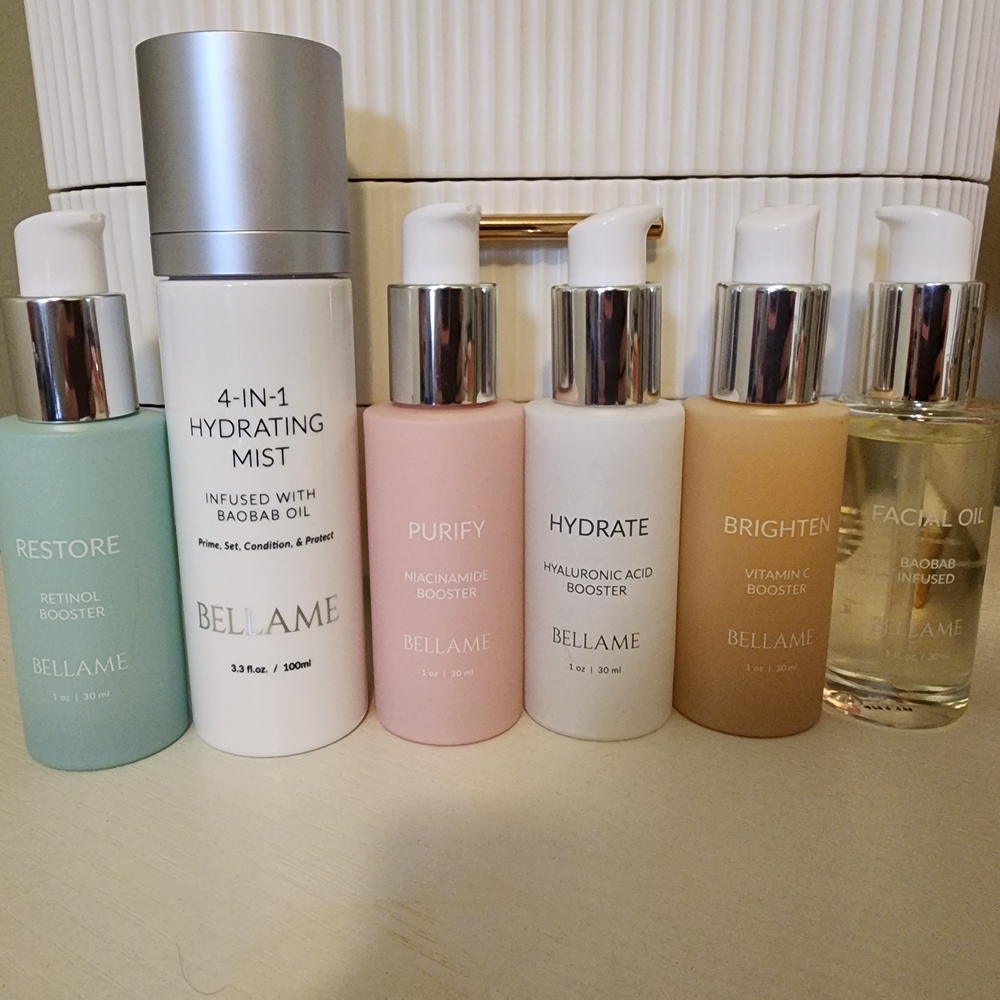 Bellamie Silver and Green Skincare Serum and Face Oil Collection